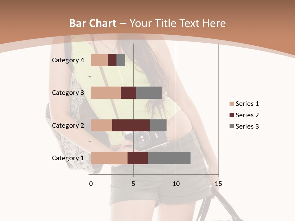 Backpacker Tropical Isolated PowerPoint Template