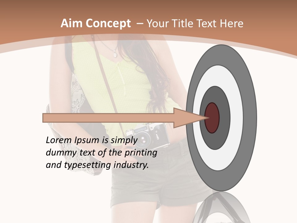 Backpacker Tropical Isolated PowerPoint Template