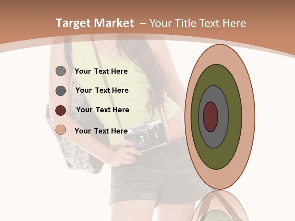 Backpacker Tropical Isolated PowerPoint Template