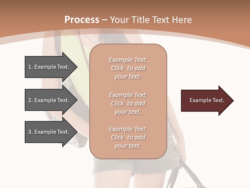 Backpacker Tropical Isolated PowerPoint Template
