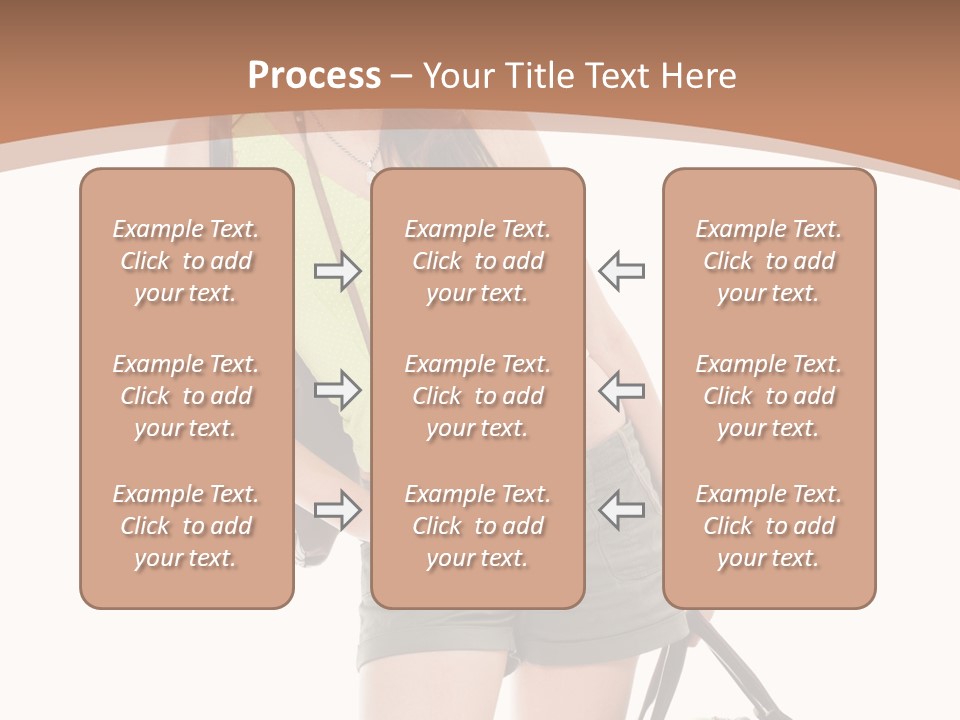 Backpacker Tropical Isolated PowerPoint Template