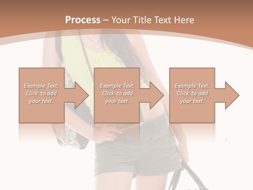 Backpacker Tropical Isolated PowerPoint Template