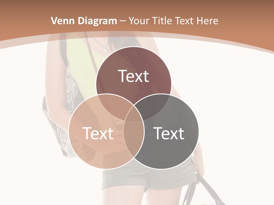 Backpacker Tropical Isolated PowerPoint Template