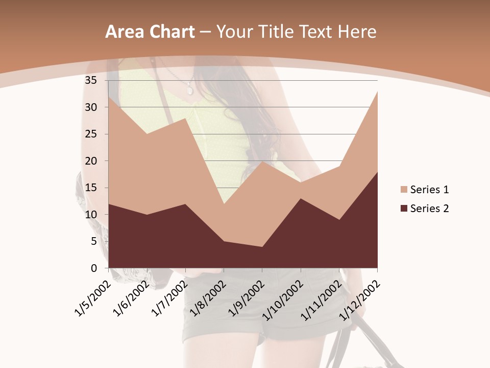 Backpacker Tropical Isolated PowerPoint Template