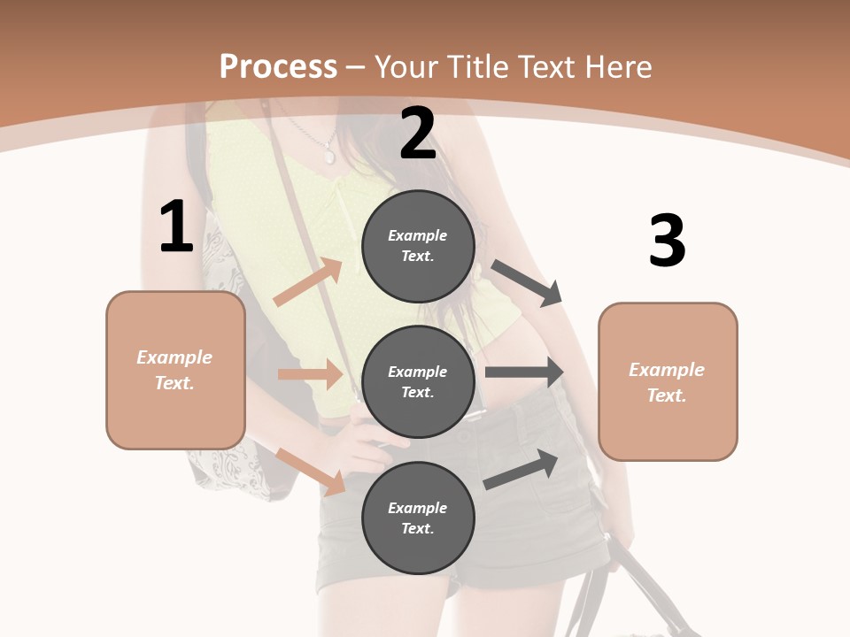 Backpacker Tropical Isolated PowerPoint Template