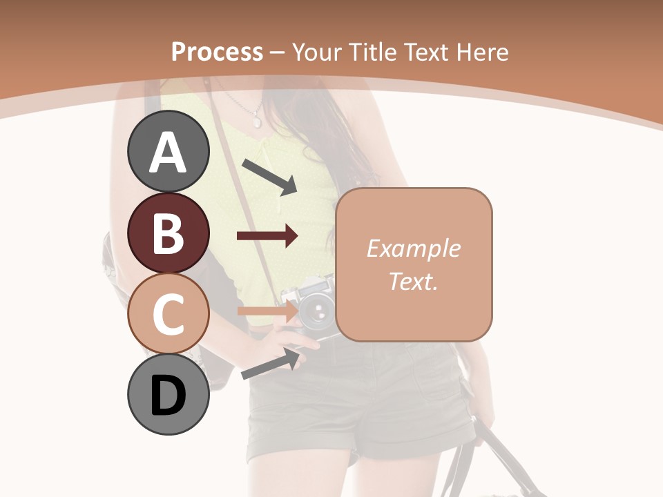 Backpacker Tropical Isolated PowerPoint Template