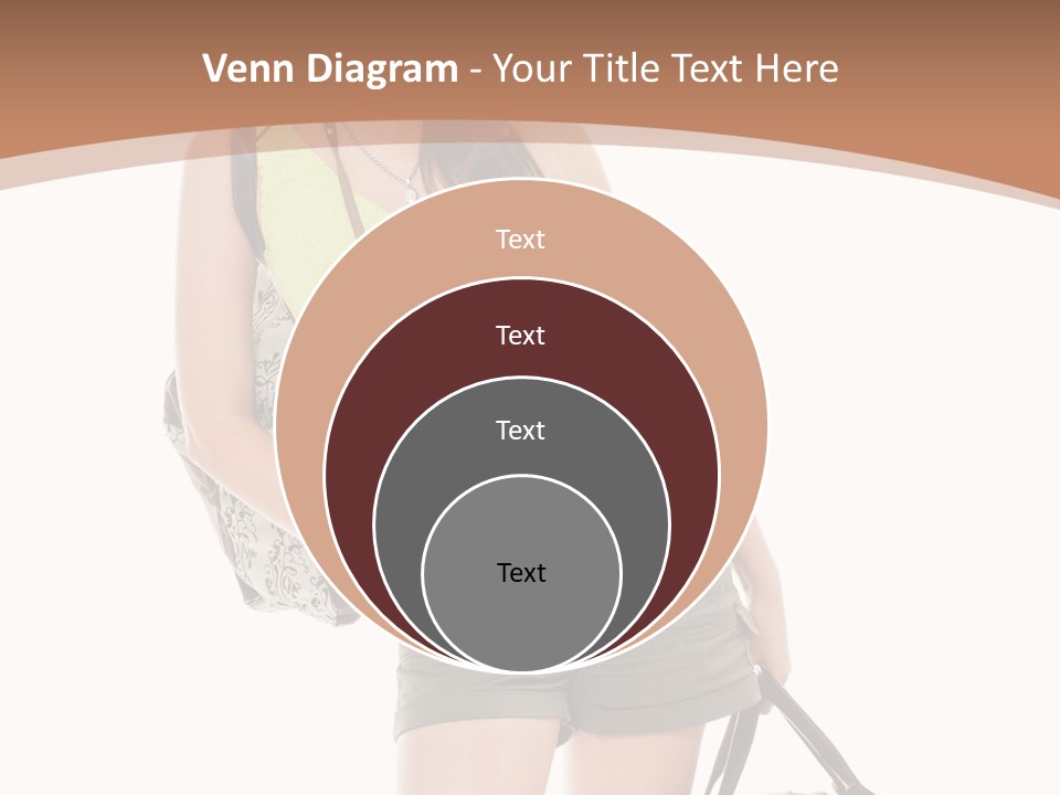 Backpacker Tropical Isolated PowerPoint Template