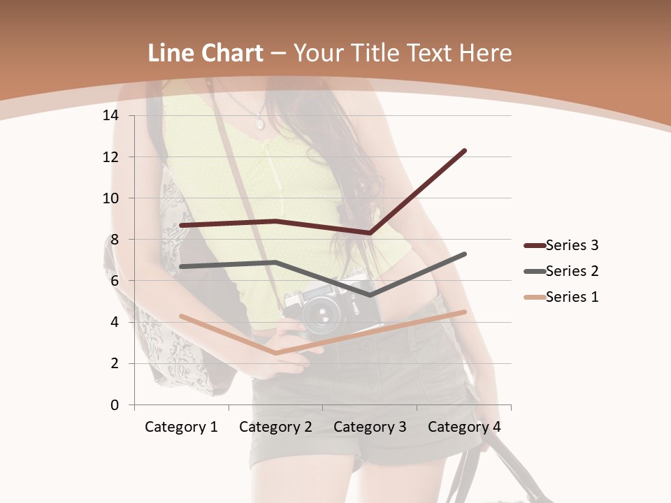 Backpacker Tropical Isolated PowerPoint Template