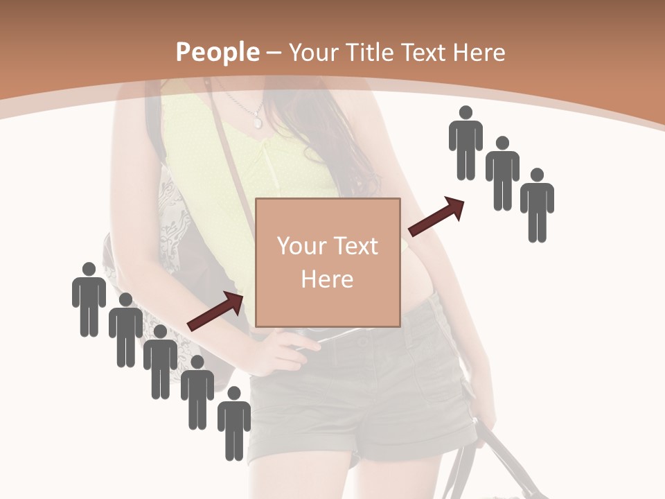 Backpacker Tropical Isolated PowerPoint Template