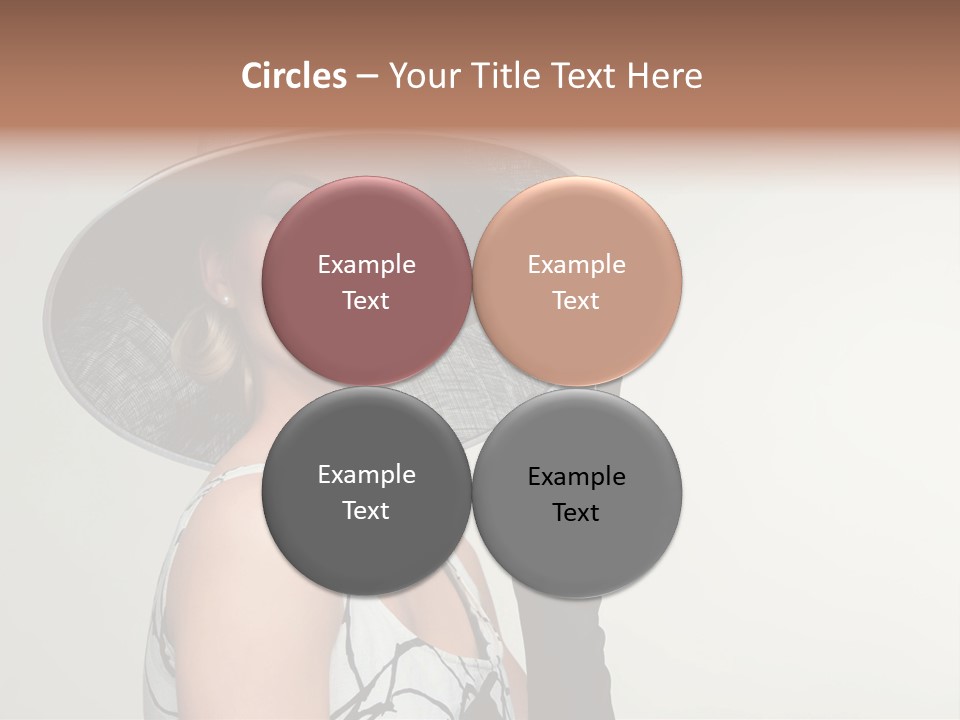 Posing Vintage Blond PowerPoint Template