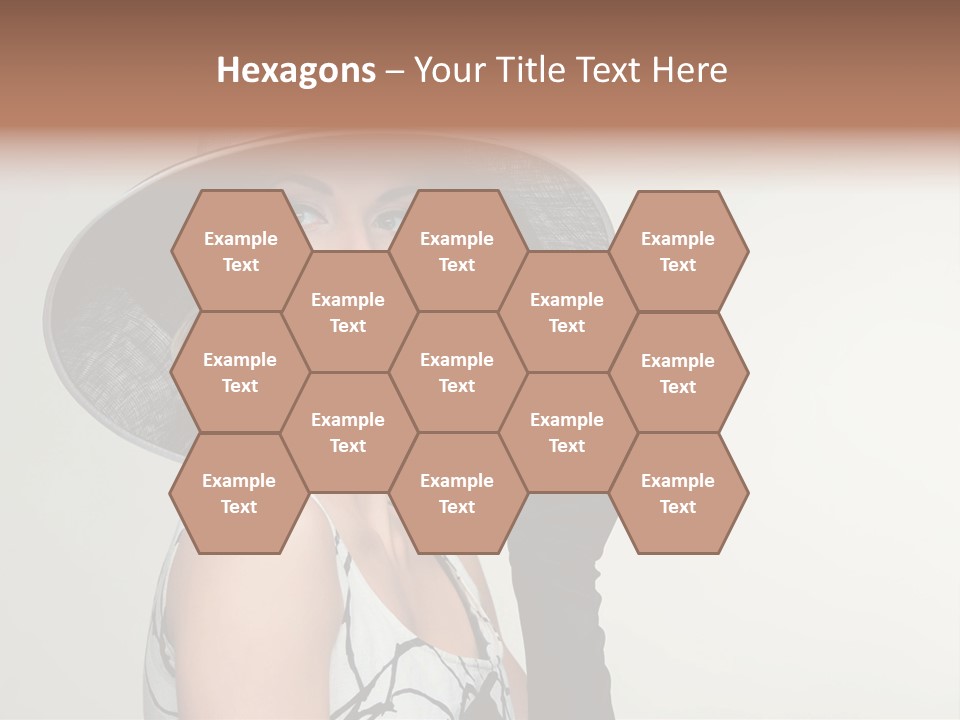 Posing Vintage Blond PowerPoint Template