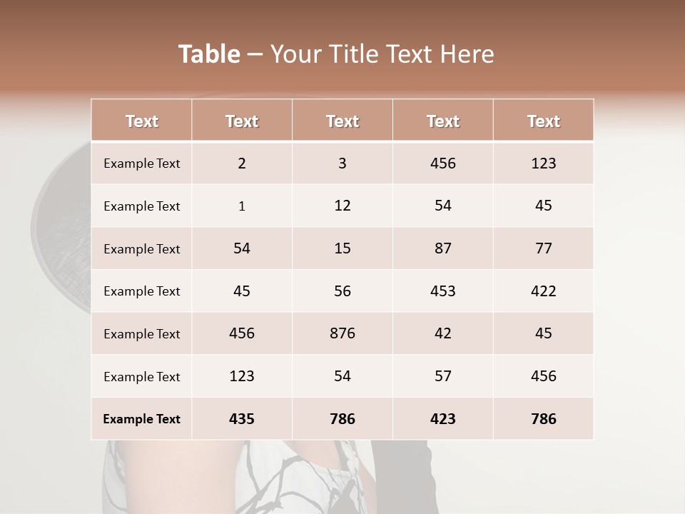 Posing Vintage Blond PowerPoint Template
