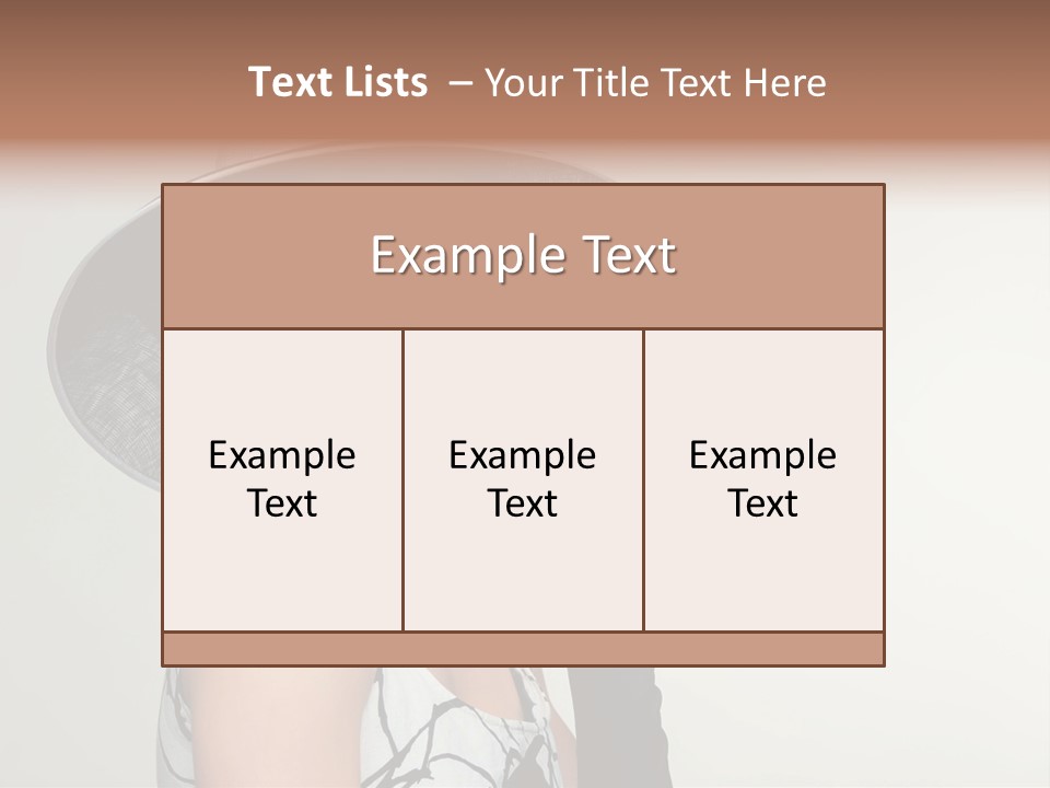 Posing Vintage Blond PowerPoint Template