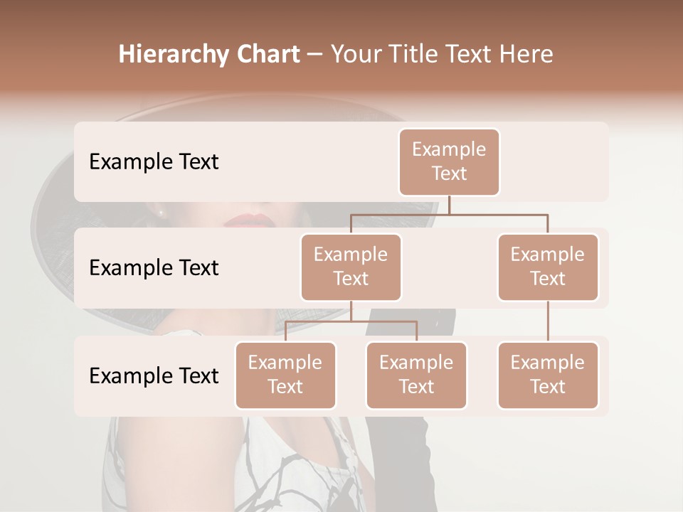 Posing Vintage Blond PowerPoint Template