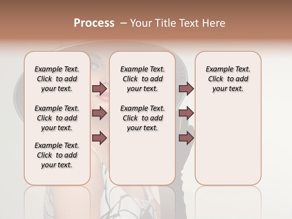 Posing Vintage Blond PowerPoint Template