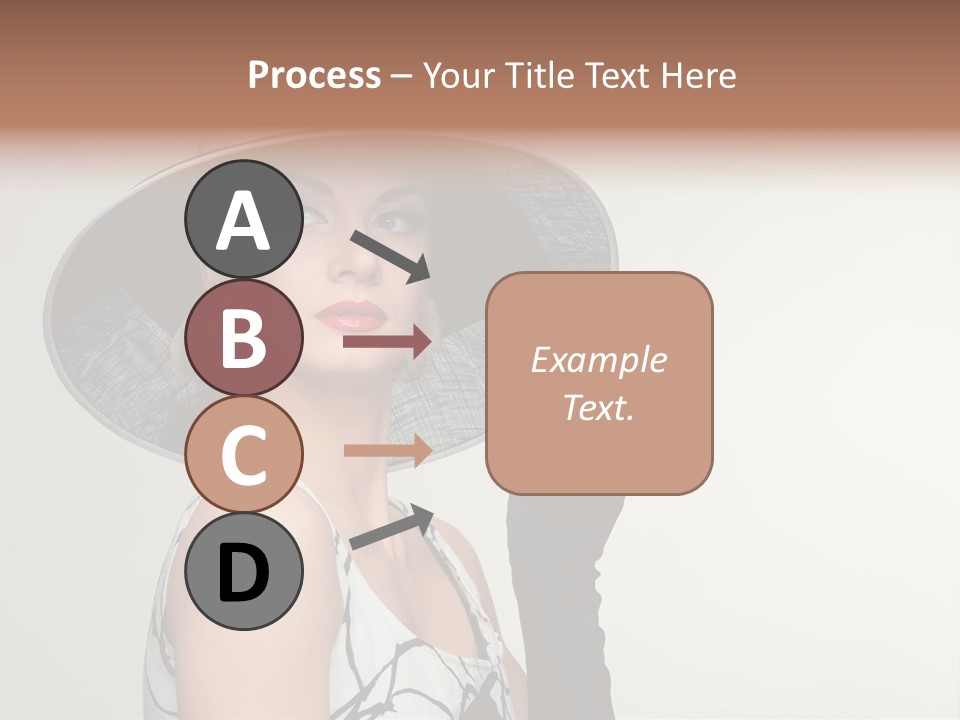 Posing Vintage Blond PowerPoint Template