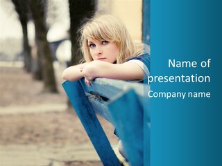 Loneliness Sad Solitude PowerPoint Template