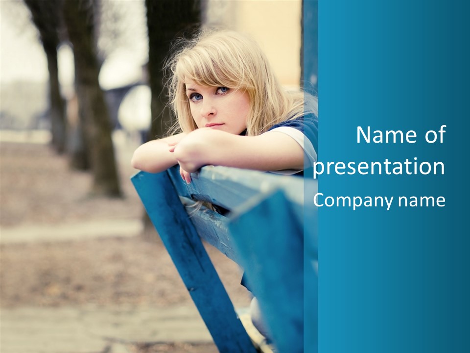 Loneliness Sad Solitude PowerPoint Template