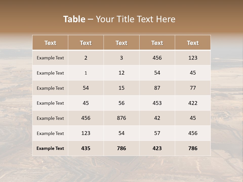 Pit Industrial Bitumen PowerPoint Template