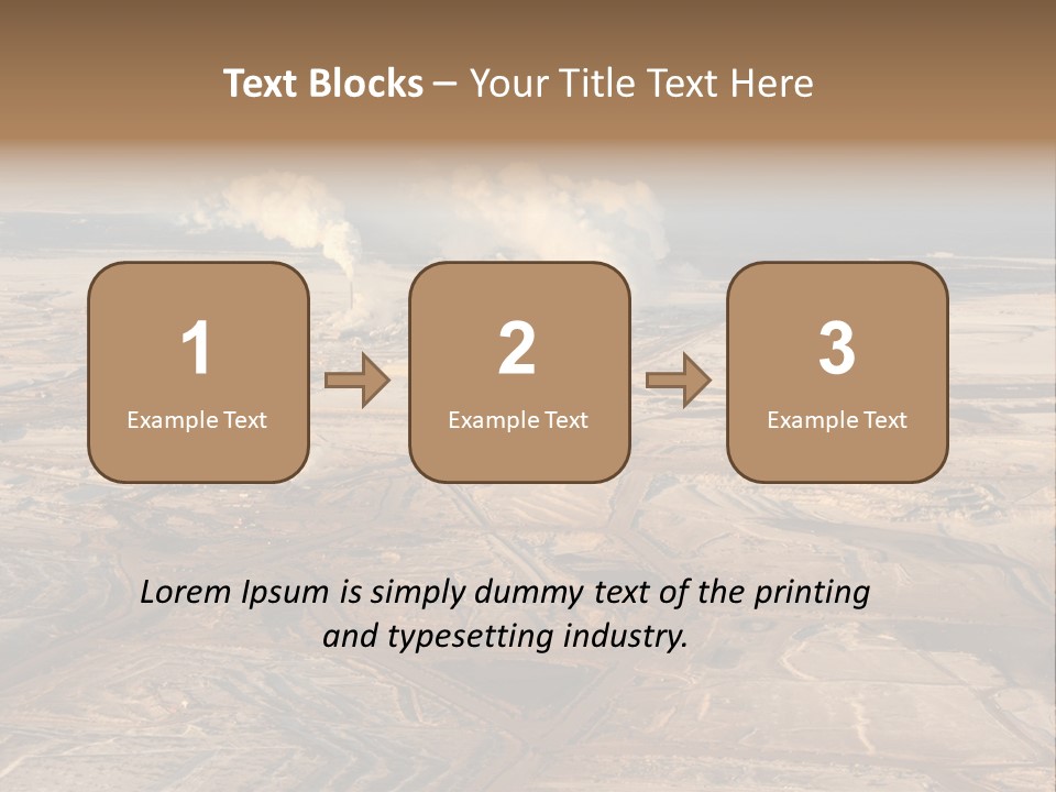 Pit Industrial Bitumen PowerPoint Template