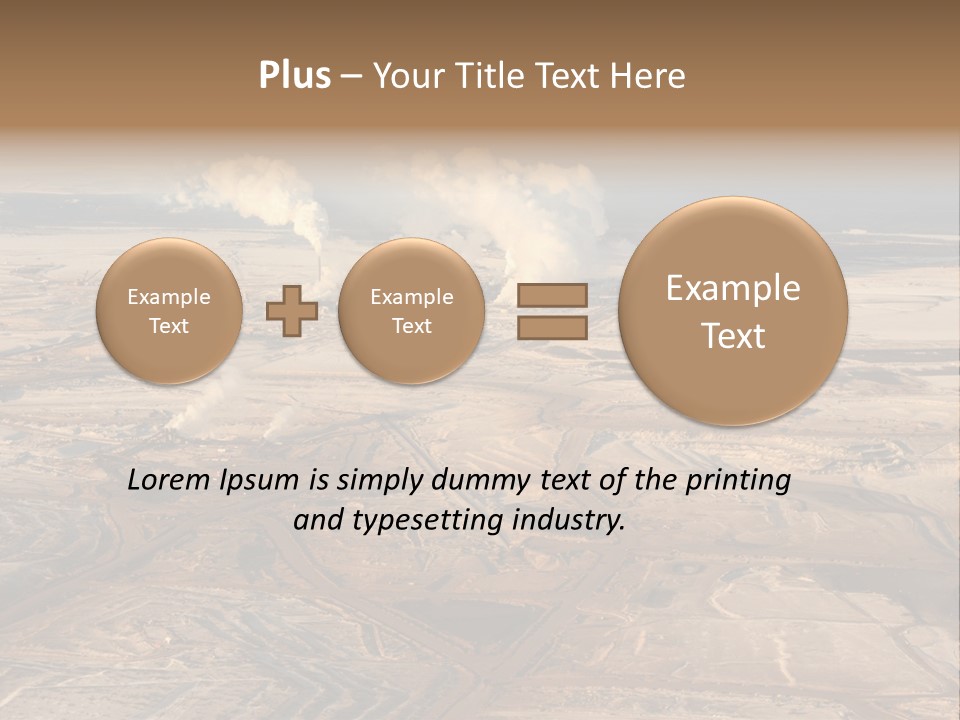 Pit Industrial Bitumen PowerPoint Template
