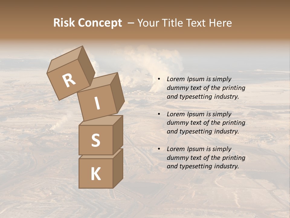 Pit Industrial Bitumen PowerPoint Template