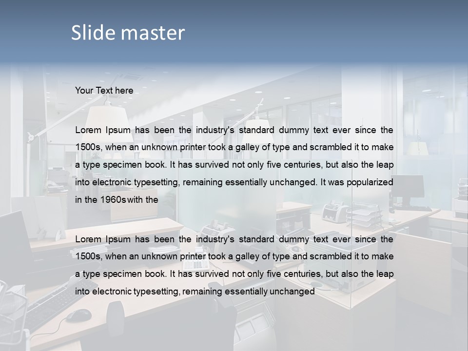 Work Bank White PowerPoint Template