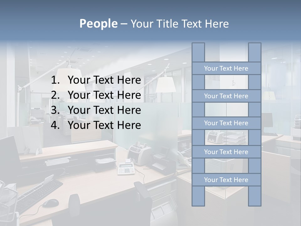 Work Bank White PowerPoint Template
