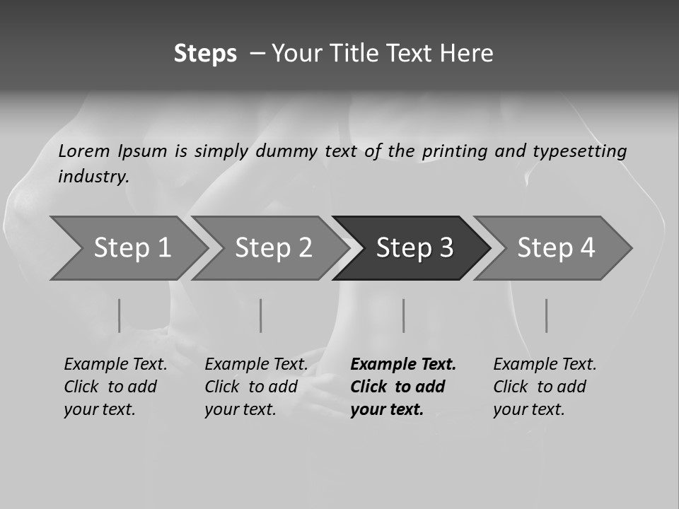 Biceps Fitness Guy PowerPoint Template