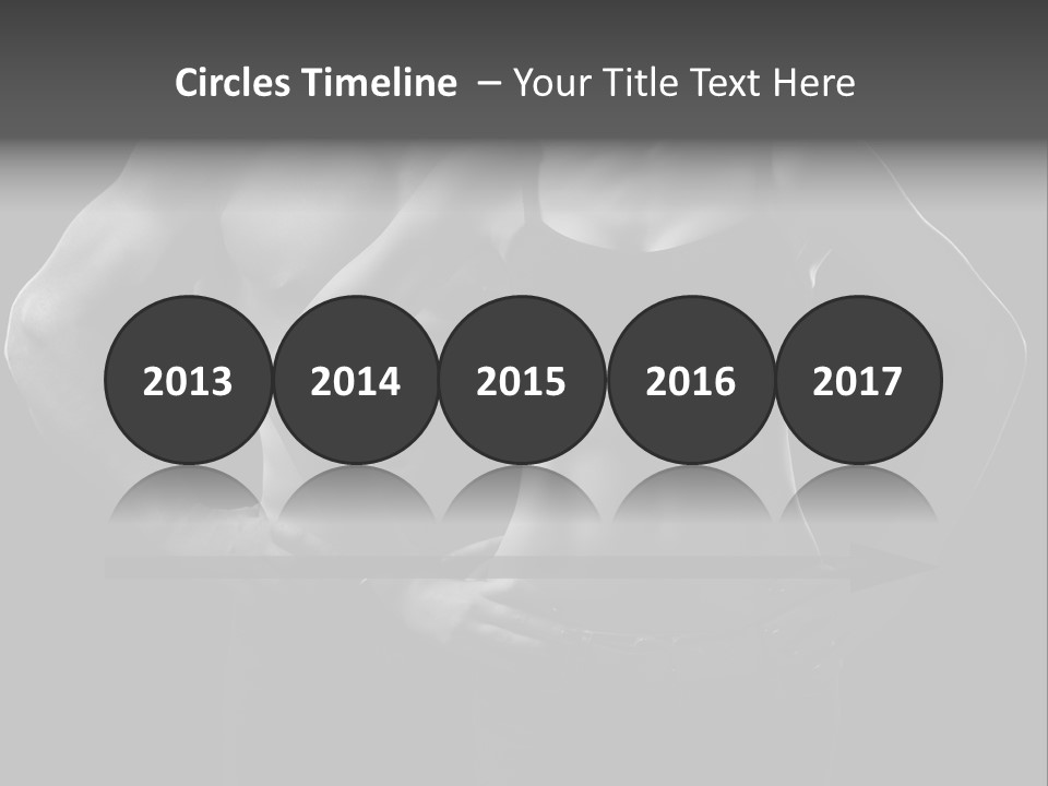 Biceps Fitness Guy PowerPoint Template