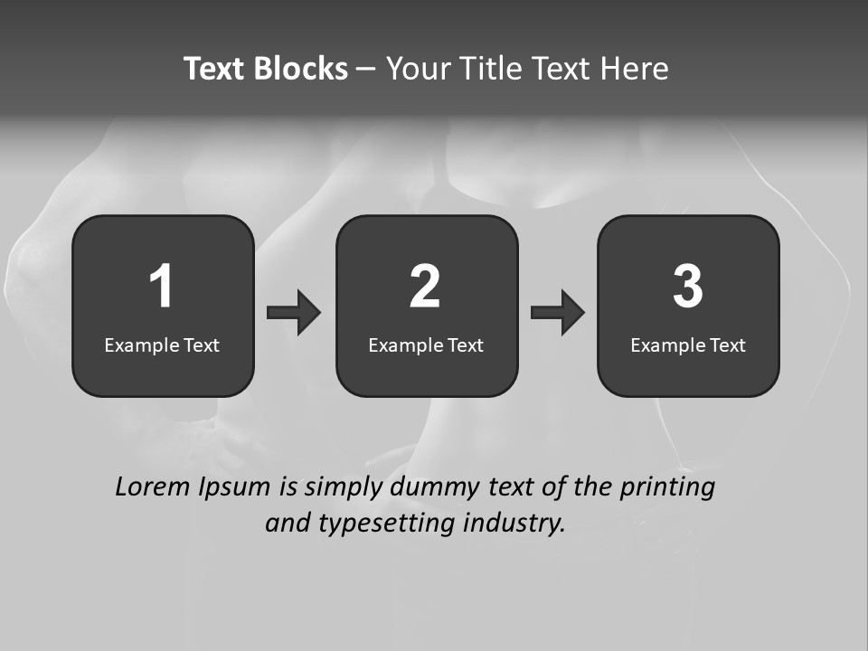 Biceps Fitness Guy PowerPoint Template