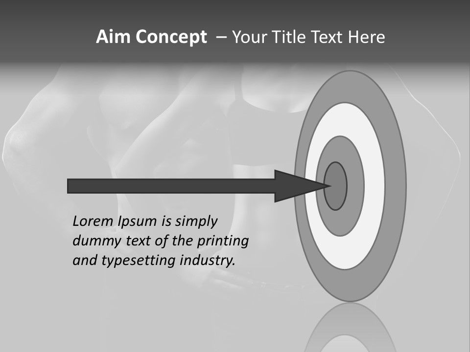 Biceps Fitness Guy PowerPoint Template