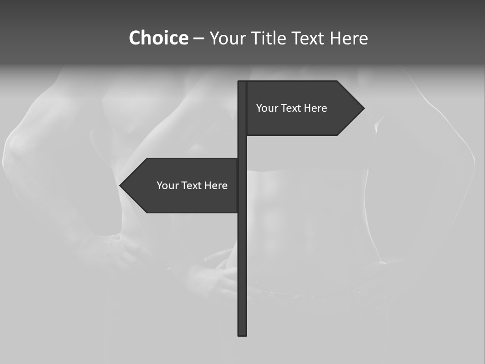 Biceps Fitness Guy PowerPoint Template