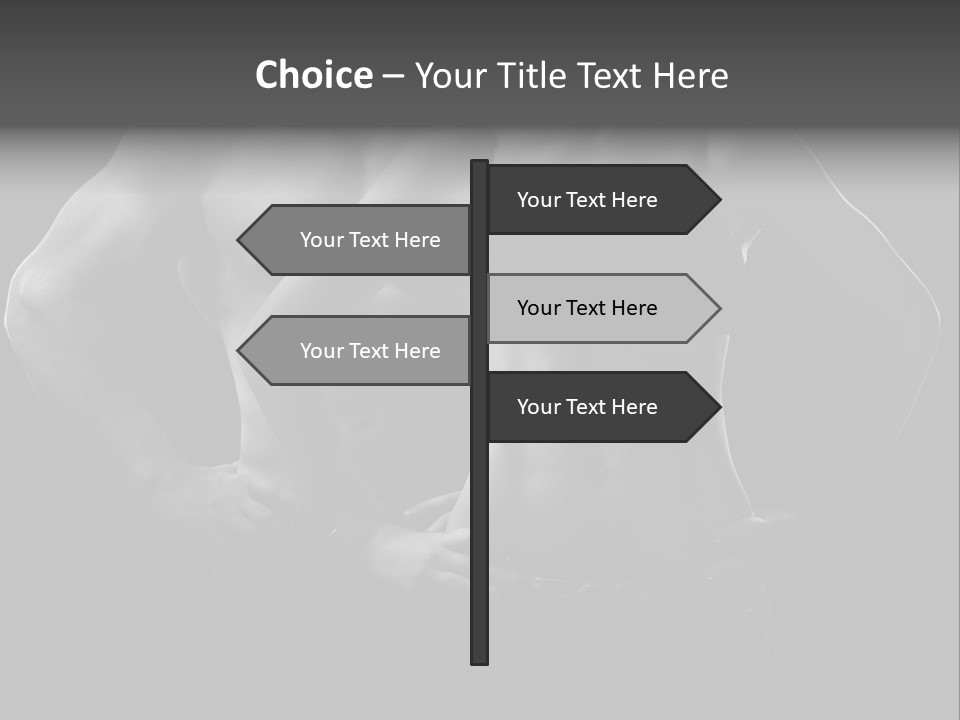 Biceps Fitness Guy PowerPoint Template