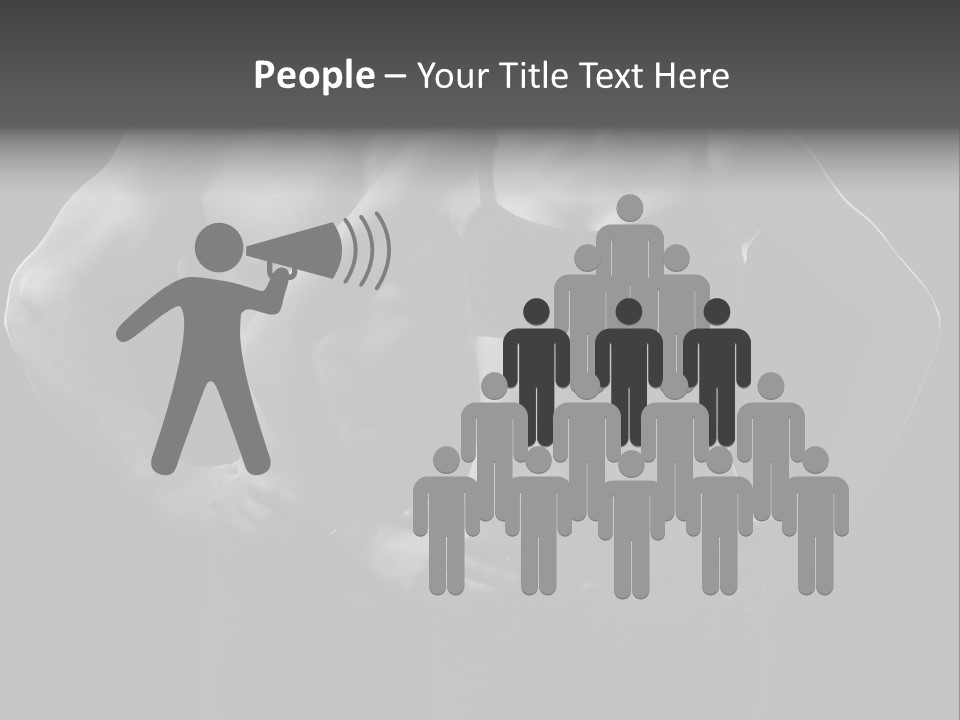 Biceps Fitness Guy PowerPoint Template