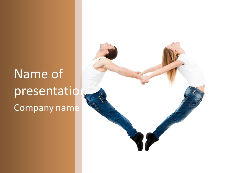 Valentine's Day Dating Dancer PowerPoint Template