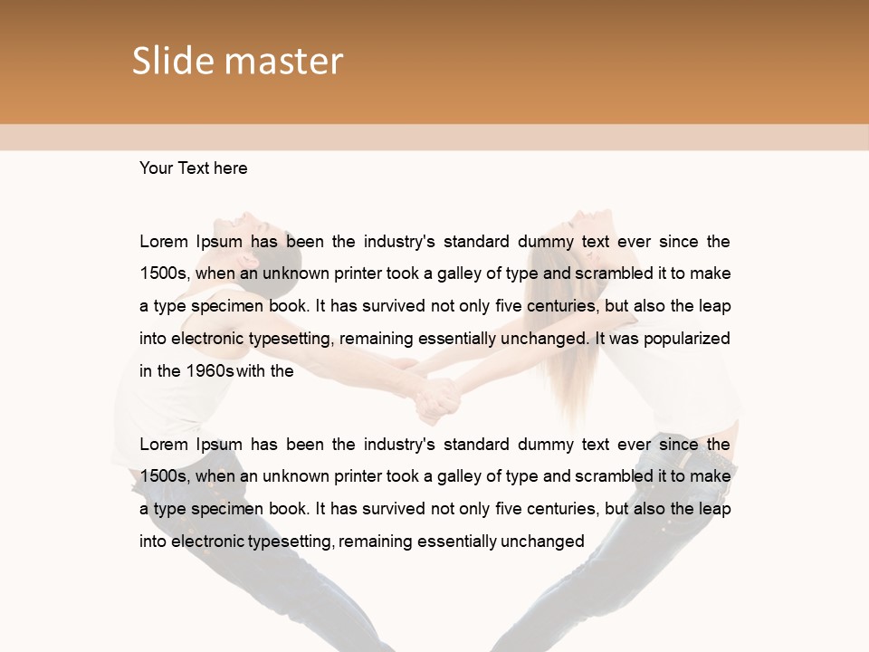 Valentine's Day Dating Dancer PowerPoint Template