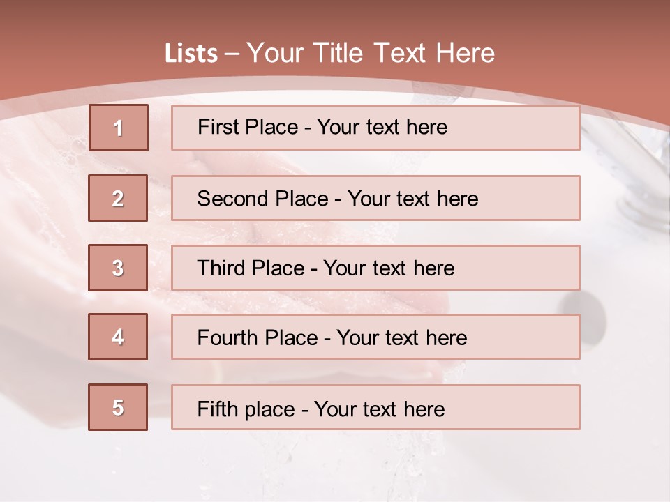 Cleanliness Cream Health PowerPoint Template