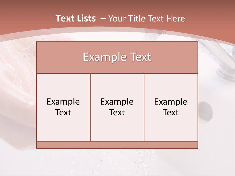 Cleanliness Cream Health PowerPoint Template