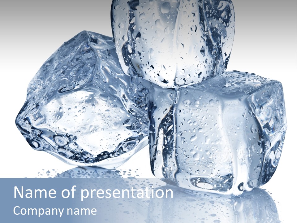 Melt Bar Cold PowerPoint Template