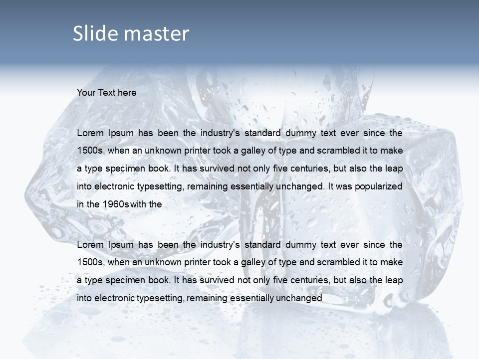 Melt Bar Cold PowerPoint Template