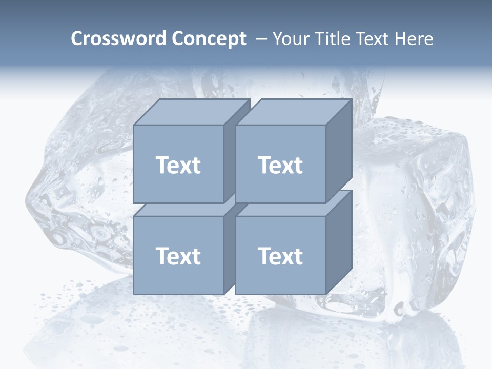 Melt Bar Cold PowerPoint Template