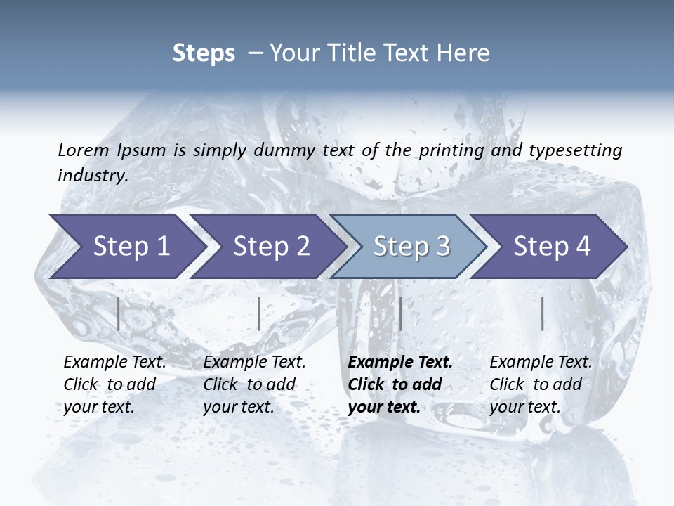 Melt Bar Cold PowerPoint Template