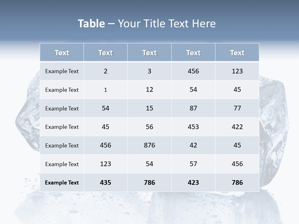 Melt Bar Cold PowerPoint Template