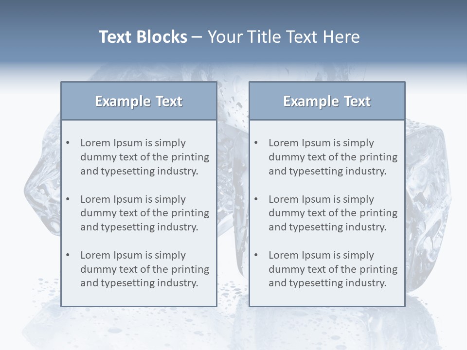 Melt Bar Cold PowerPoint Template