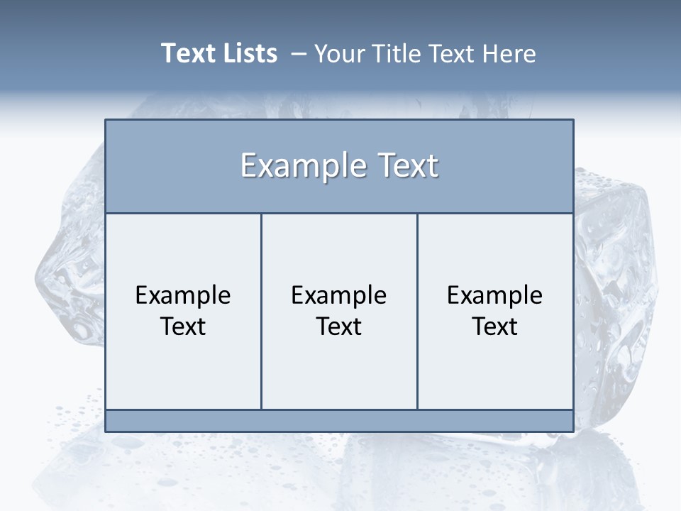 Melt Bar Cold PowerPoint Template
