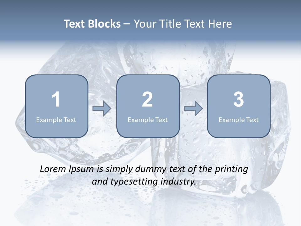Melt Bar Cold PowerPoint Template