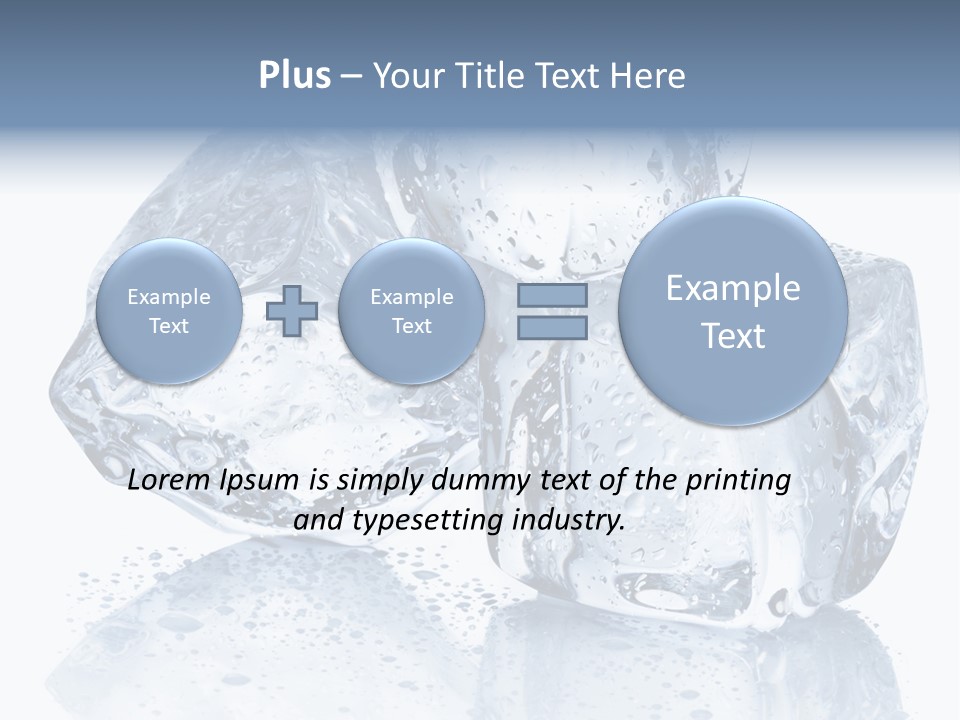 Melt Bar Cold PowerPoint Template