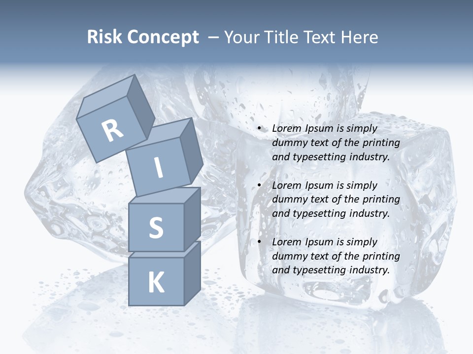 Melt Bar Cold PowerPoint Template