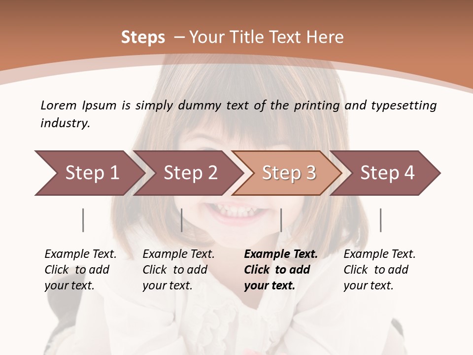 Smile Portrait Expressive Face PowerPoint Template
